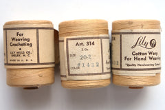 Lily cotton yarn on tubes
