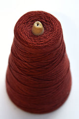 American 16/2 cotton yarn on a cone - top view