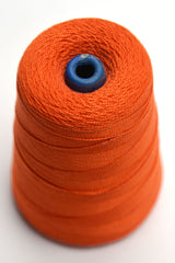 Uki Supreme 5/2 cotton yarn on cone - top view