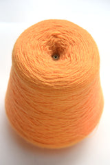 Phoenix Dyeworks wool yarn cone - top view