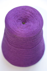 Cotton 10/2 weaving yarn on a cone - top view