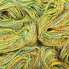 Handspun wool yarn for knitting, crocheting and weaving