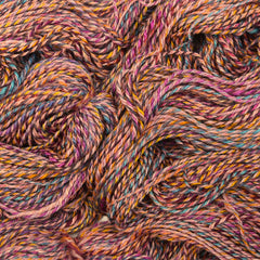 Handspun yarn for knitting, crocheting and weaving