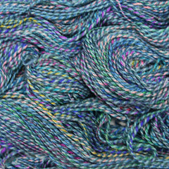 Handspun yarn for knitting, crocheting and weaving