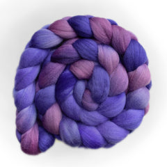 Hand painted Punta Arenas Merino wool roving for hand spinning and felting
