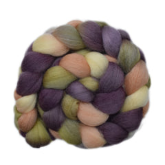 Hand painted Falkland wool roving for hand spinning and felting