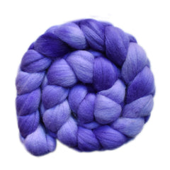 Hand painted Punta Arenas wool roving for hand spinning and felting