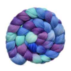 Hand painted Punta Arenas Merino wool roving for hand spinning and felting
