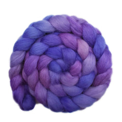 Hand painted Norwegian wool roving for hand spinning and felting