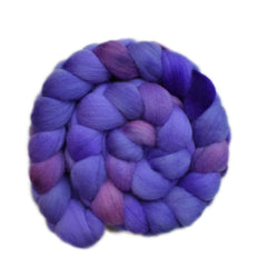 Hand painted Punta Arenas wqol roving for hand spinning and felting