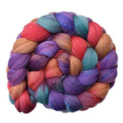 Silk / Merino 20/80% Wool Roving - Meetups 1 - 4.2 ounces