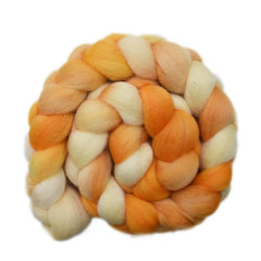 Hand painted Falkland wool roving for hand spinning and felting
