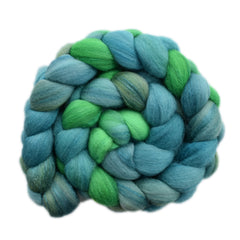 Silk / Polwarth 15/85% Wool Roving - Cruising the Lake 1 - 4.1 ounces