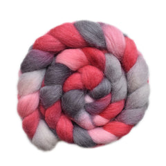 Hand painted Scandinavian mountain wool for hand spinning and felting