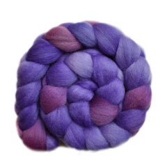 Hand painted Falkland wool roving for hand spinning and felting