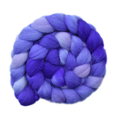 Hand painted Galway wool roving for hand spinning and felting
