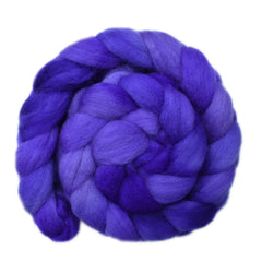 Hand painted Merino wool roving for hand spinning and felting