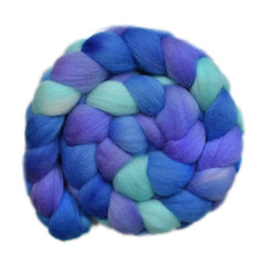 Hand painted Punta Arenas wqol roving for hand spinning and felting
