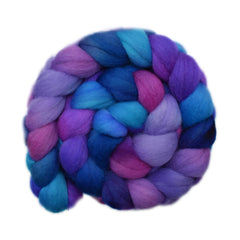 Hand painted Falkland wool roving for hand spinning and felting