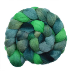 Hand painted Falkland wool roving for hand spinning and felting