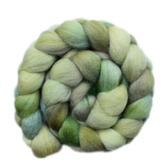 Hand painted Falkland wool roving for hand spinning and felting