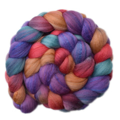 Silk / Merino 20/80% Wool Roving - Meetups 2 - 4.2 ounces