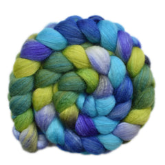 Silk / BFL 25/75% Wool Roving - School Days 2 - 4.2 ounces