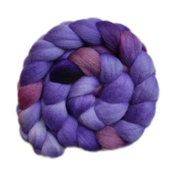Hand painted Falkland wool roving for hand spinning and felting