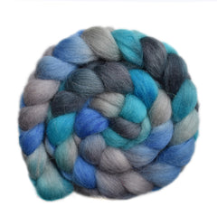 Hand painted Scandinavian mountain wool for hand spinning and felting