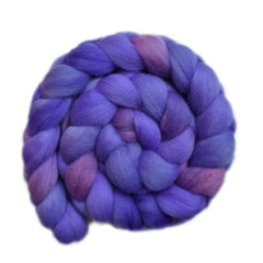 Hand painted Punta Arenas wqol roving for hand spinning and felting