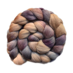 Hand painted Punta Arenas wool roving for hand spinning and felting