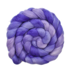 Hand painted Norwegian wool roving for hand spinning and felting