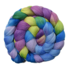 Hand painted Punta Arenas Merino wool roving for hand spinning and felting