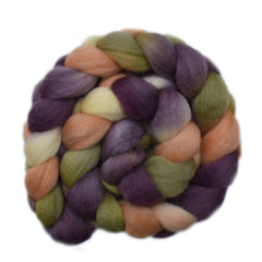 Hand painted Falkland wool roving for hand spinning and felting