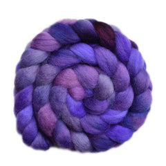 Hand painted Finn wool roving for hand spinning and felting