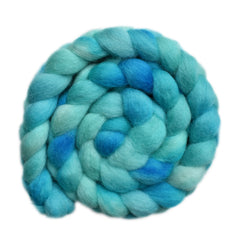 Hand painted Finn wool roving for hand spinning and felting