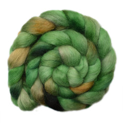 Norwegian Lustre Wool Roving - Forest Scene 1 - 4.3 ounces