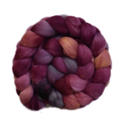 Hand painted Punta Arenas wqol roving for hand spinning and felting