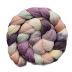 Hand painted Falkland wool roving for hand spinning and felting