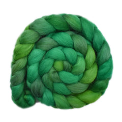 Hand painted Norwegian wool roving for hand spinning and felting