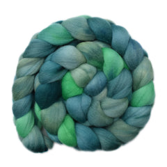 Hand painted Punta Arenas Merino wool roving for hand spinning and felting
