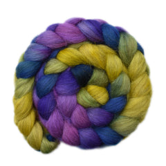 Hand painted Faroe Island wool for hand spinning and felting