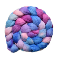 Hand painted Punta Arenas Merino wool roving for hand spinning and felting