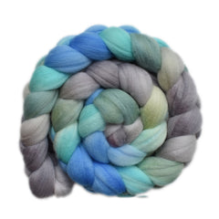 Merino Wool Roving, 19 micron - Rocky Stream 1 - 4.2 ounces