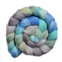 Hand painted Merino wool roving for hand spinning and felting