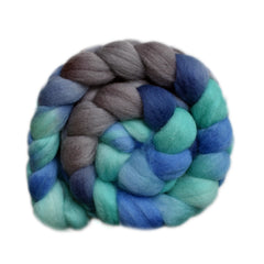 Hand painted Falkland wool roving for hand spinning and felting