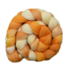 Hand painted Falkland wool roving for hand spinning and felting