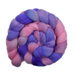 Hand painted South American wool roving for hand spinning and felting