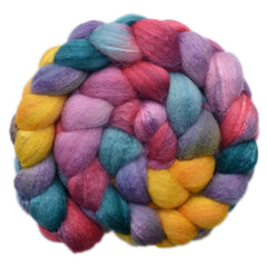 Silk / BFL 25/75% Wool Roving - Roundabout 1 - 4.2 ounces
