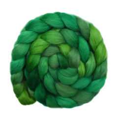 Hand painted Norwegian wool roving for hand spinning and felting